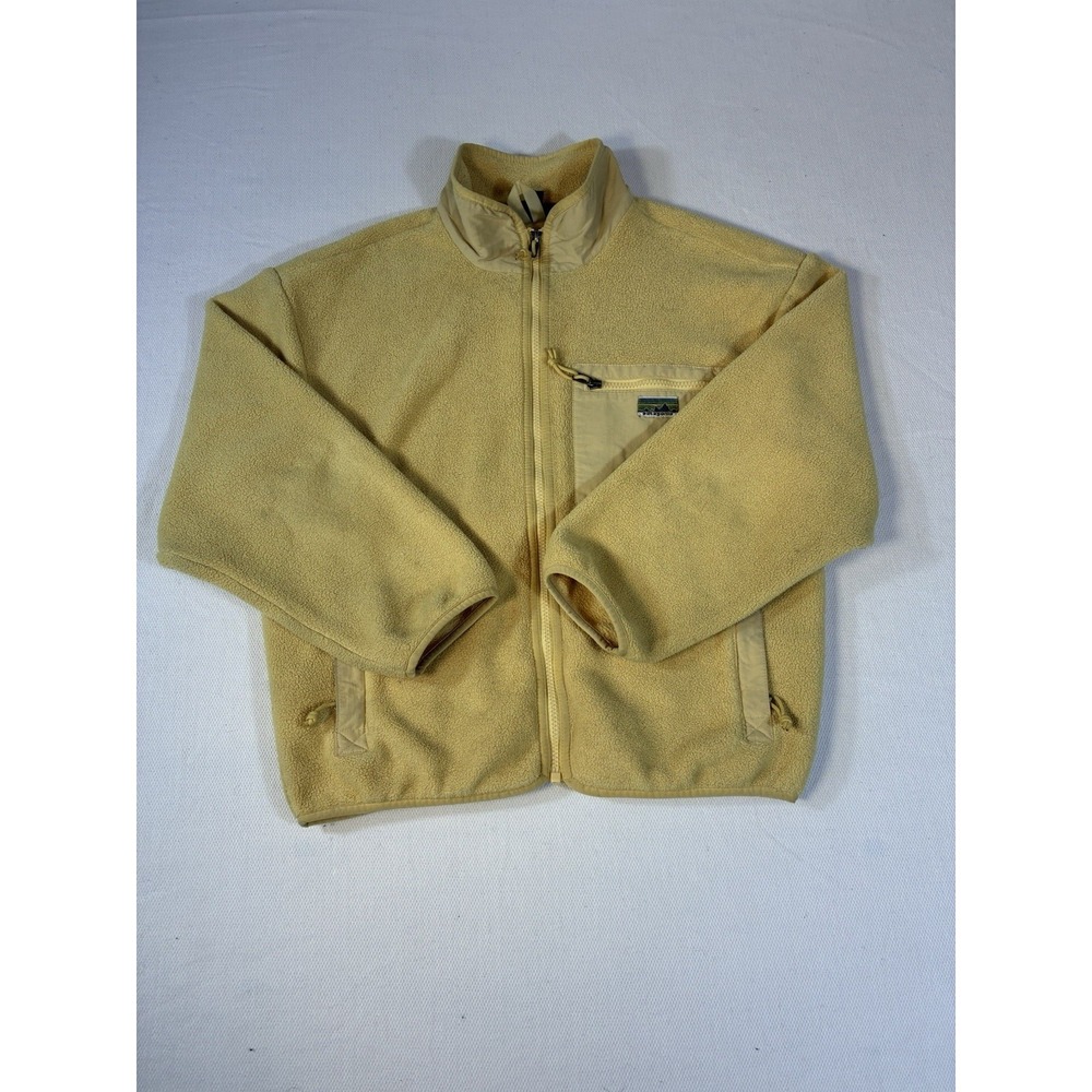 Patagonia Synchilla Fleece Jacket Men's Small Yellow Full Zip Lightweight Soft